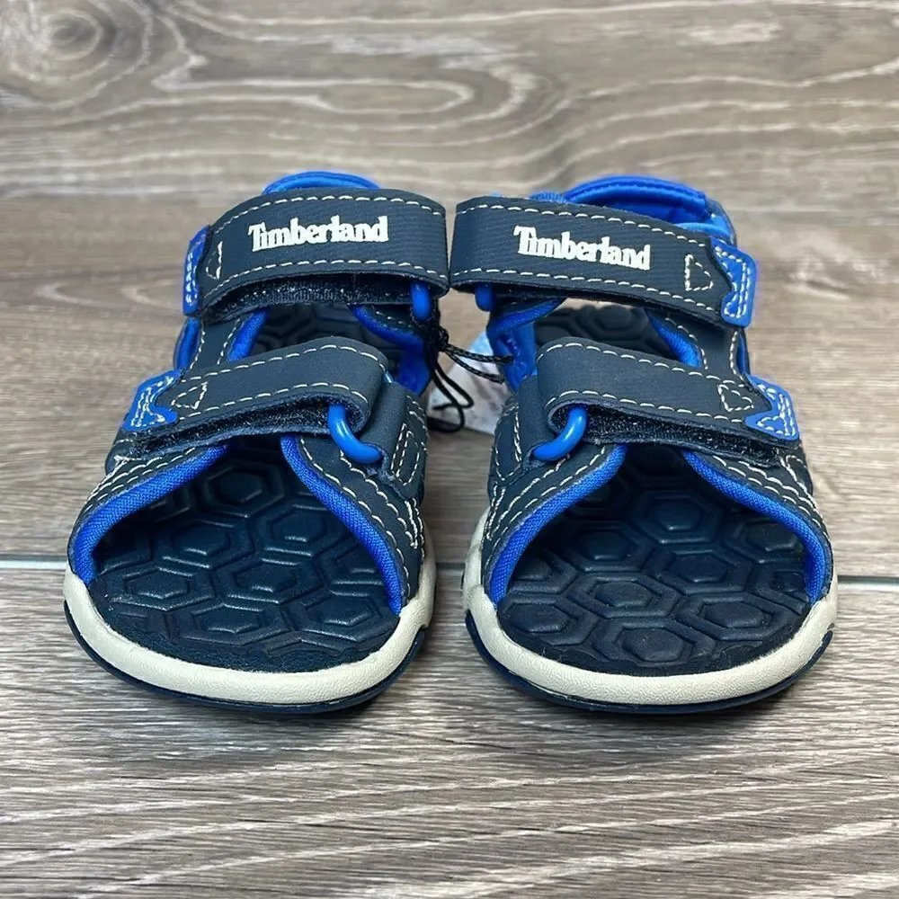 NWT Timberland Adventure Seeker II Navy Blue Toddler Boy Sz 4 Hook & Loop Sandal
